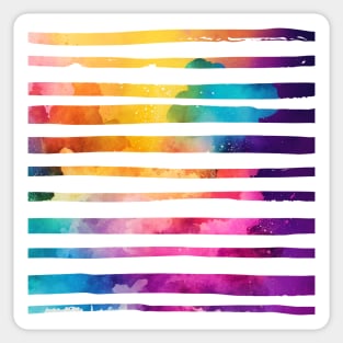 Rainbow Lines Sticker